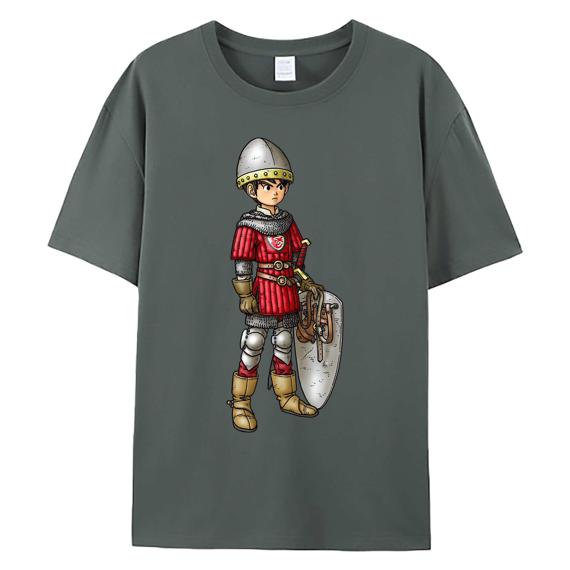（画像用） ドラゴンクエスト Doragon Kuesuto Dragon Quest 綿100％ メンズ半袖Tシャツ｜肌触りやわらか＆通気性